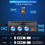9 IN1 BESTEK 180W Zigarettenanzünder Verteiler, Auto KFZ Adegerät mit 65W PD & 4 Port QC3.0 kfz Ladegerät USB C Zigarettenanzünder Adapter USB mit LED Licht für iPhone Dash Cam iPad GPS