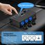 9 IN1 BESTEK 180W Zigarettenanzünder Verteiler, Auto KFZ Adegerät mit 65W PD & 4 Port QC3.0 kfz Ladegerät USB C Zigarettenanzünder Adapter USB mit LED Licht für iPhone Dash Cam iPad GPS