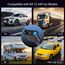 OHLPRO 5 in1 Zigarettenanzünder USB C Einziehbares Auto Ladegerät, Handy Autoladegerät 100W 12V USB Adapter Auto Schnellladegerät KFZ Stecker Splitter Kompatibel mit Handy iPhone iPad Samsung, Gray