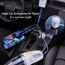 OHLPRO 5 in1 Zigarettenanzünder USB C Einziehbares Auto Ladegerät, Handy Autoladegerät 100W 12V USB Adapter Auto Schnellladegerät KFZ Stecker Splitter Kompatibel mit Handy iPhone iPad Samsung, Gray