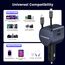 100W Zigarettenanzünder USB C, RAMPOW 4in1 Einziehbares Auto Ladegerät, 65W USB-C Schnellladung, BMW Accessoires Car Auto Zubehör Innenraum mit MacBook Pro, iPhone 16 e/15, Samsung, iPad-Mineralfarbe