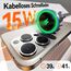 Beser 15W für Magsafe Autohalterung mit Ladefunktion, 1,89 kg-Starke Magnetkraft, Qi Kabelloses Handyhalterung, Lüftung/Armaturenbr, für iPhone 17 16 15 14 13 12 Serien, Mini, Aluminium, Schwarz