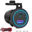 65W PD USB C 12V Steckdose: Typ C Auto USB Dose Buchse Einbau Wasserdicht 12 Volt DC Adapter Stecker mit Schalter LED USB Anschluss für MacBook Samsung iPhone KFZ Wohnmobil Motorrad Boot LKW Wohnwagen