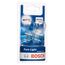 Bosch W21W Pure Light Halogen-Glühlampe für Auto-Scheinwerfer, 12 V 21 W, in Originalqualität - Lampensockel Typ W3x16d - 2er-Pack Ersatz-Scheinwerferlampen