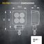 HELLA Valuefit TS1700 LED Arbeitsscheinwerfer 12V - 24V 1700 Lumen Nahfeldausleuchtung starke Lichtleistung in kompaktem Design: Offroad LED Scheinwerfer für Traktor Auto LKW ATV -1GA 357 110-002
