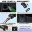 65W PD USB C 12V Steckdose: Typ C Auto USB Dose Buchse Einbau Wasserdicht 12 Volt DC Adapter Stecker mit Schalter LED USB Anschluss für MacBook Samsung iPhone KFZ Wohnmobil Motorrad Boot LKW Wohnwagen