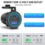 65W PD USB C 12V Steckdose: Typ C Auto USB Dose Buchse Einbau Wasserdicht 12 Volt DC Adapter Stecker mit Schalter LED USB Anschluss für MacBook Samsung iPhone KFZ Wohnmobil Motorrad Boot LKW Wohnwagen