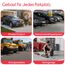 Pyle Einparkhilfe Auto - Anfahrschutz aus Hartgummi, Auto Stopper mit Reflektionsstreifen für die Garage, Robuster Stopper bis zu 15t