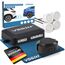 VSG24 Einparkhilfe Set hinten mit 4 Sensoren in Weiß – robuste PDC Parkhilfe für Auto, SUV & Transporter – akustischer Rückfahrwarner, 30–150 cm Reichweite – 12V Nachrüstsystem