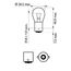Philips P21W 12V 21W BA15s VisionPlus +60%, Doppelblister