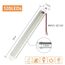 URAQT LED Innenlichtleiste, 120 LEDs, 12V Universal Lichtleiste mit Verlängerungskabel, Weiße Lampe für Fahrzeuge und Anwendungen (4PCS)