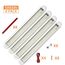 URAQT LED Innenlichtleiste, 120 LEDs, 12V Universal Lichtleiste mit Verlängerungskabel, Weiße Lampe für Fahrzeuge und Anwendungen (4PCS)