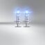 Osram Cool Blue Intense H1, mit 100 Prozent mehr Helligkeit, bis zu 5.000K, Halogen-Scheinwerferlampe, LED-Look, Duo Box (2 Lampen), Fahrzeugspezifische Passform, Blue, Duo Box
