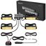 4er 6LED Warnlicht Frontblitzer Stroboskoplicht Wasserdicht IP68 Blinklicht Warnung Beacon Blinklichter Blitzmodul Warnleuchte Notfall Licht Achtung Blinklicht für 12/24V LKW, Truck, Emergency