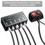4er 6LED Warnlicht Frontblitzer Stroboskoplicht Wasserdicht IP68 Blinklicht Warnung Beacon Blinklichter Blitzmodul Warnleuchte Notfall Licht Achtung Blinklicht für 12/24V LKW, Truck, Emergency