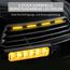 4er 6LED Warnlicht Frontblitzer Stroboskoplicht Wasserdicht IP68 Blinklicht Warnung Beacon Blinklichter Blitzmodul Warnleuchte Notfall Licht Achtung Blinklicht für 12/24V LKW, Truck, Emergency