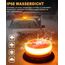 Dinfu Rundumleuchte akku 12V led Warnleuchte magnet 9 Blinkend Leuchtmodi mit Kfz-Ladekabel und USB Kabel für Auto LKW Traktor Golfwagen UTV SUV J-eep