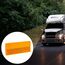 Reflektoren Selbstklebend Rückstrahler Katzenauge Reflektor Selbstklebend Katzenauge Reflektor für Torpfosten Zäune LKW RV Wohnwagen (Orange Rechteckig)