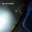 Ledlenser K6R Safety, kompakte Schlüsselbundleuchte, 400 Lumen, wiederaufladbar, mit USB-A-Schnittstelle, mit Schrillalarm-Funktion (Grau)