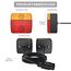 Justech Rückleuchten Rücklicht Set PKW-Anhänger Rücklicht Komplettset Leuchtensatz Anhängerbeleuchtung 12V 7-Pin Stecker mit 7,5m Kabel 5 Funktionen mit E11 für Wohnwagen Anhänger KFZ