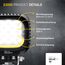 HELLA Valuefit S3000 LED Arbeitsscheinwerfer mit Positionslicht 12 - 24 Volt - 3000 echte Lumen - IP67 wasserdicht - Offroad Scheinwerfer für Traktor SUV UTV ATV - 1GA 357 109-031