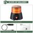 EYPINS Rundumleuchte akku, 12 Blitzmuster Warnleuchte 72 Led Orange Warnlicht Magnet Blinkleuchte Strobe Beacon Light 12V/24V mit Autoladekabel ür Auto LKW KFZ Truck Traktor Lieferwagen| E9 IP65
