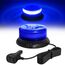 Dinfu Blaulicht Auto 12V Rundumleuchte blau magnet Frontblitzer 9 Blinkend Leuchte Warnleuchte mit 3 Meters Kfz-Ladekabel für Polizei Auto Pkw LKW UTV