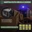 EYPINS Rundumleuchte 12V 24V 72 LED-Warnleuchte Auto, Blau Rundumleuchte Magnet 6 Blitzmuster Blinklicht Auto, 5M Kabel Warnlicht Blinkleuchte Strobe Beacon Light für Truck KFZ LKW Traktor SUV
