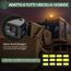 EYPINS Rundumleuchte 12V 24V 72 LED-Warnleuchte Auto, Gelb Rundumleuchte Magnet 6 Modi Blinklicht Auto, 5M Kabel Warnlicht Blinkleuchte Strobe Beacon Light für Truck KFZ LKW SUV | PC-Antireflex-Visier