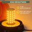 EYPINS Rundumleuchte 12V 24V 72 LED-Warnleuchte Auto, Gelb Rundumleuchte Magnet 6 Blitzmuster Blinklicht Auto, 5M Kabel Warnlicht Blinkleuchte Strobe Beacon Light für Truck KFZ LKW Traktor SUV
