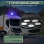 EYPINS Rundumleuchte 12V 24V 72 LED-Warnleuchte Auto, Blau Rundumleuchte Magnet 6 Blitzmuster Blinklicht Auto, 5M Kabel Warnlicht Blinkleuchte Strobe Beacon Light für Truck KFZ LKW Traktor SUV