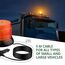 EYPINS Rundumleuchte 12V 24V 72 LED-Warnleuchte Auto, Gelb Rundumleuchte Magnet 6 Blitzmuster Blinklicht Auto, 5M Kabel Warnlicht Blinkleuchte Strobe Beacon Light für Truck KFZ LKW Traktor SUV
