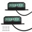AOHEWEI 2 x LED-Kennzeichenleuchten Hinten Kennzeichenleuchten 12~24V Wasserdicht Perfekt Für LKW-LKW Oder Boot