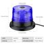 Justech 40 LEDs Rundumleuchte 360° Blau Warnleuchte Blitzleuchte 7 modus mit 5m Netzkabel Doppelter Schraube 12V / 24V Warnlicht mit Magnetfuß Notfallblinklampe Magnet Blau Licht für Auto LKW Anhänger