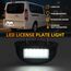 AOHEWEI 2 x LED-Kennzeichenbeleuchtung, Rücklicht für das hintere Kennzeichen, 12/24 V, wasserdicht, ideal für PKW, Anhänger, LKW oder Boote