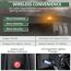 EYPINS Rundumleuchte akku, 12 Blitzmuster Warnleuchte 72 Led Orange Warnlicht Magnet Blinkleuchte Strobe Beacon Light 12V/24V mit Autoladekabel ür Auto LKW KFZ Truck Traktor Lieferwagen| E9 IP65