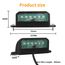 AOHEWEI 2 x LED-Kennzeichenleuchten Hinten Kennzeichenleuchten 12~24V Wasserdicht Perfekt Für LKW-LKW Oder Boot