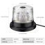 Justech 40 LEDs Warnleuchte Rundumleuchte 360° Gelb Blitzleuchte 7 modus mit 5m Netzkabel Doppelter Schraube 12V / 24V Warnlicht mit Magnetfuß Notfallblinklampe Magnet Transparent für Auto LKW usw