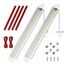 URAQT 120 LED Innenbeluchtung, 2 Stück 12V Leiste 1600LM 8W DC Innenlichtleiste Mit 2 Verlängerungskabeln y Schalter für Auto Wohnmobil Van Bus Caravan Boat Küche Bad Bar LKW