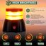 EYPINS Rundumleuchte akku, 12 Blitzmuster Warnleuchte 72 Led Orange Warnlicht Magnet Blinkleuchte Strobe Beacon Light 12V/24V mit Autoladekabel ür Auto LKW KFZ Truck Traktor Lieferwagen| E9 IP65