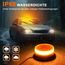 Dinfu LED Rundumleuchte Gelb Warnleuchte Orange 12V LED Rundumkennleuchte mit magnetischem und 9 Modes für Auto Traktor UTV Anhänger SUV J-eep KFZ LKW