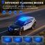 Dinfu Blaulicht Auto 12V Rundumleuchte blau magnet Frontblitzer 9 Blinkend Leuchte Warnleuchte mit 3 Meters Kfz-Ladekabel für Polizei Auto Pkw LKW UTV
