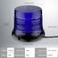 Justech 72LED Warnleuchten Notbeleuchtung Blau Rundumleuchte 16x16x12.5cm Blitzleuchte 6 Blitzmuster mit Zigarettenanzünde + 5m Netzkabel 12/24V Notfallblinklampe Magnetfuß mit E57 Zulassung