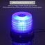 Justech 72LED Warnleuchten Notbeleuchtung Blau Rundumleuchte 16x16x12.5cm Blitzleuchte 6 Blitzmuster mit Zigarettenanzünde + 5m Netzkabel 12/24V Notfallblinklampe Magnetfuß mit E57 Zulassung