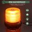 EYPINS Rundumleuchte 12V 24V 72 LED-Warnleuchte Auto, Gelb Rundumleuchte Magnet 6 Blitzmuster Blinklicht Auto, 5M Kabel Warnlicht Blinkleuchte Strobe Beacon Light für Truck KFZ LKW Traktor SUV