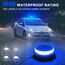 Dinfu Blaulicht Auto 12V Rundumleuchte blau magnet Frontblitzer 9 Blinkend Leuchte Warnleuchte mit 3 Meters Kfz-Ladekabel für Polizei Auto Pkw LKW UTV