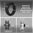 XIAOMI Reifen,2 Bilder E Scooter 8.5 Zoll Solid Tyres 8 1/2x2 mit Montagewerkzeug Kompatibel Für Mijia Mi Xiaomi M365 1S,Essential,Pro,Pro 2, Elektro-Scooter Vollgummi Tyre Reifen