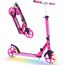 BELEEV Big Wheel Scooter mit LED Leuchtenden Lenksäule, Deck, Wheels, Höhenverstellbar, ABEC-9, 200mm Räder,Federung,Tragegurt, Faltbare Cityroller Kinder ab 6 Jahre,Jugendliche,Erwachsene, Tretroller