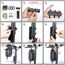 Faireach 3L E Scooter Tasche, Schnellverschluss Roller Tasche mit Mehrfarbige Elastische Kordel, Wasserdicht Große Kapazität Lenkertasche Escooter für Segway, Ninebot, Xiaomi, Mijia