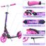 BELEEV Big Wheel Scooter mit LED Leuchtenden Lenksäule, Deck, Wheels, Höhenverstellbar, ABEC-9, 200mm Räder,Federung,Tragegurt, Faltbare Cityroller Kinder ab 6 Jahre,Jugendliche,Erwachsene, Tretroller